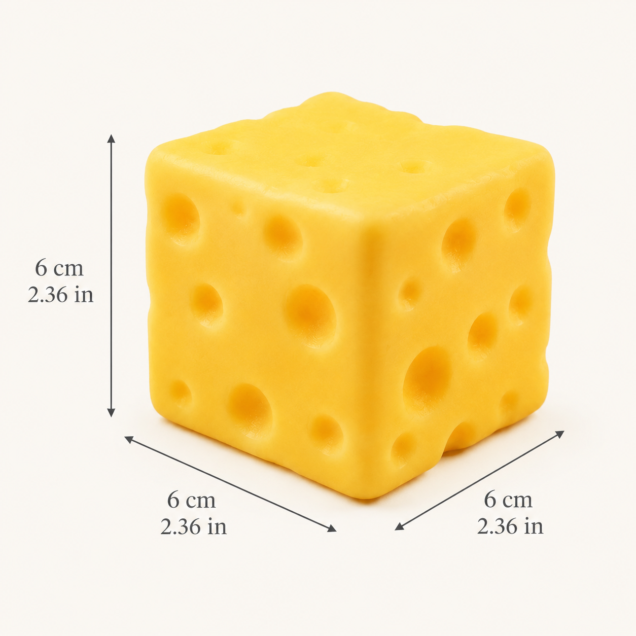 Squishy Cheese Cube Stress Relief Toy – Slow Rebound Fidget Cube