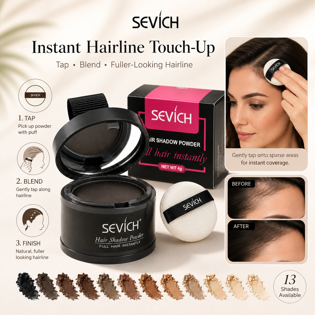 Sevich Hair Shadow Powder – Instant Hairline Touch-Up & Root Cover-Up Compact