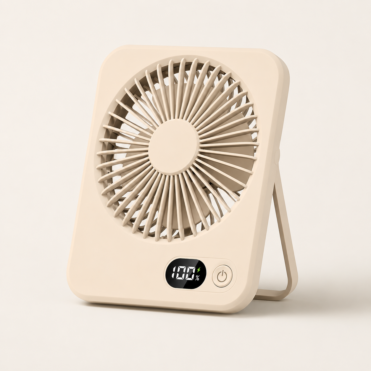 Rechargeable Portable Desk Fan – 5-Speed Hanging & Standing Cooling Fan