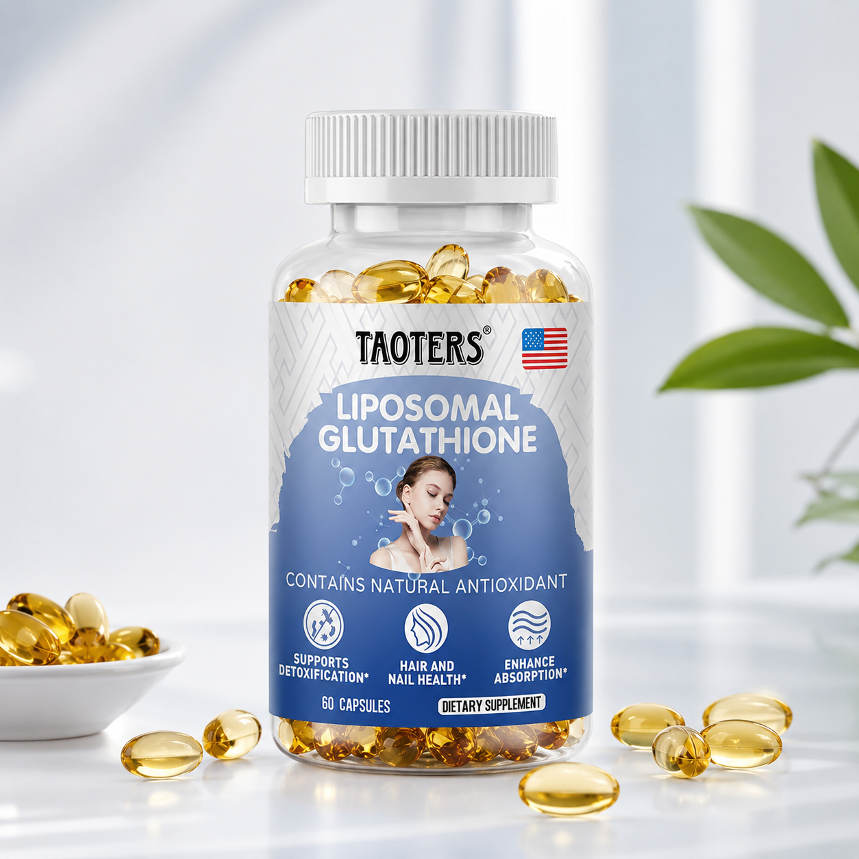 Taoters Liposomal Glutathione Capsules – 30, 60 or 120 Count
