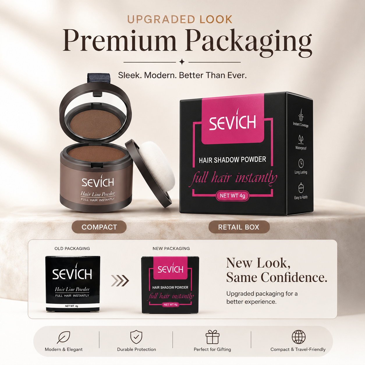 Sevich Hair Shadow Powder – Instant Hairline Touch-Up & Root Cover-Up Compact