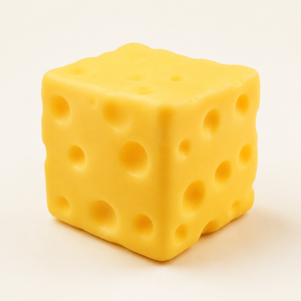 Squishy Cheese Cube Stress Relief Toy – Slow Rebound Fidget Cube