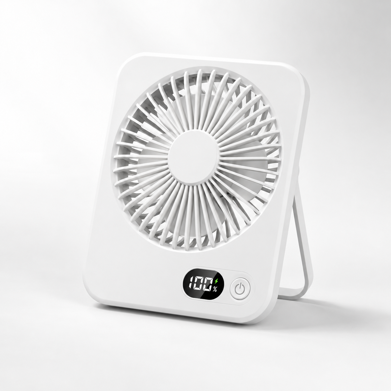Rechargeable Portable Desk Fan – 5-Speed Hanging & Standing Cooling Fan