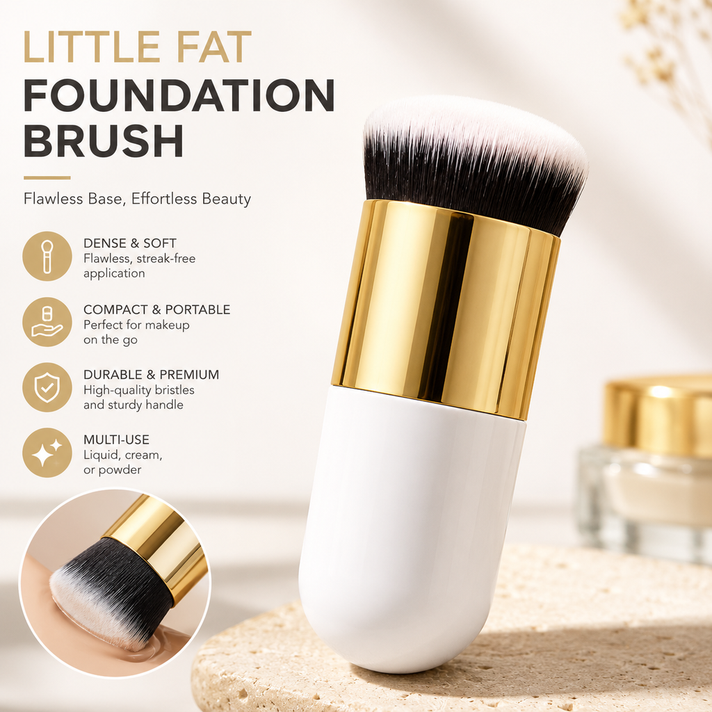 Chunky Kabuki Foundation Brush – Soft Big-Head Makeup Brush
