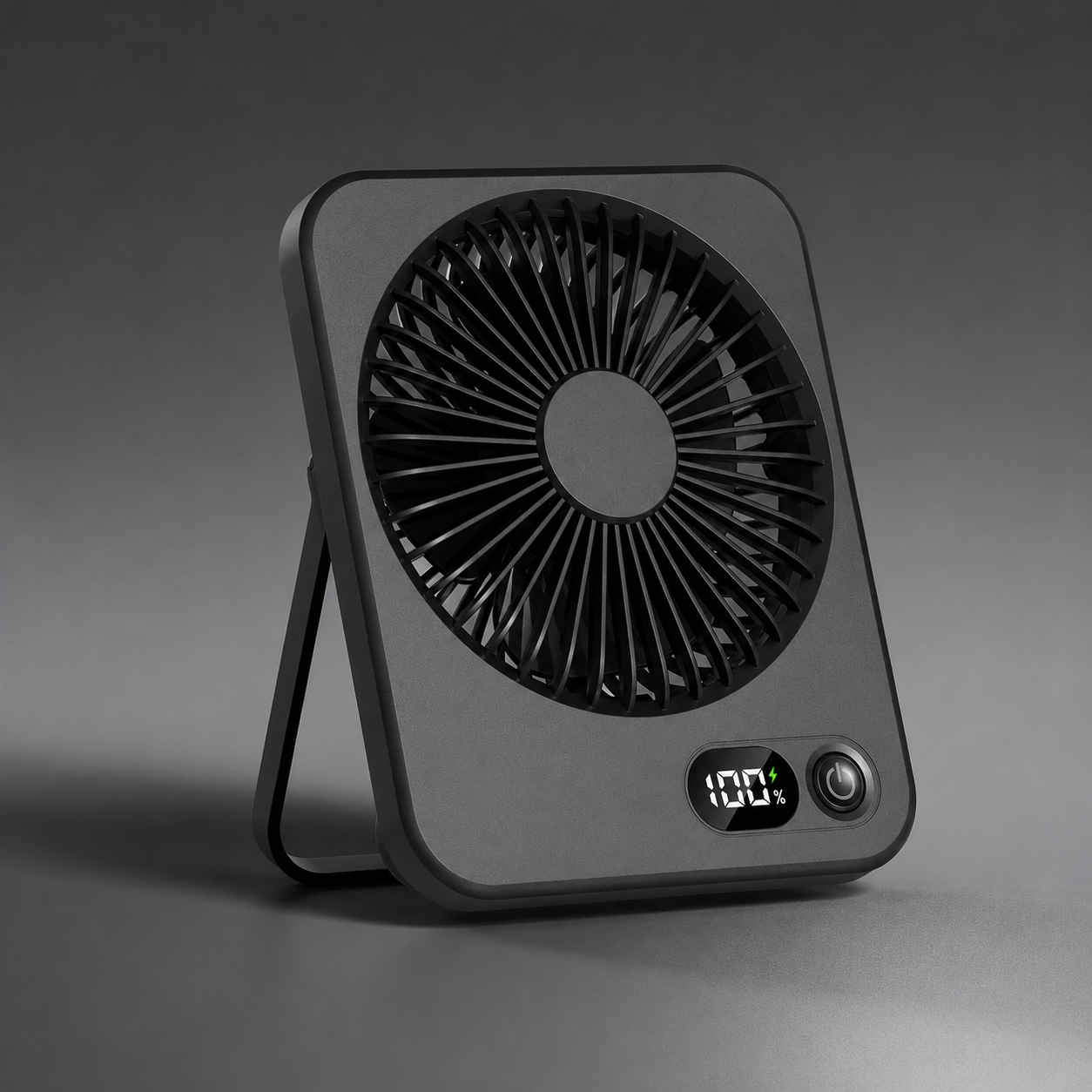 Rechargeable Portable Desk Fan – 5-Speed Hanging & Standing Cooling Fan